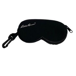 Eddie Bauer Soft Shell Sun Glasses Case with Zipper Black Unisex